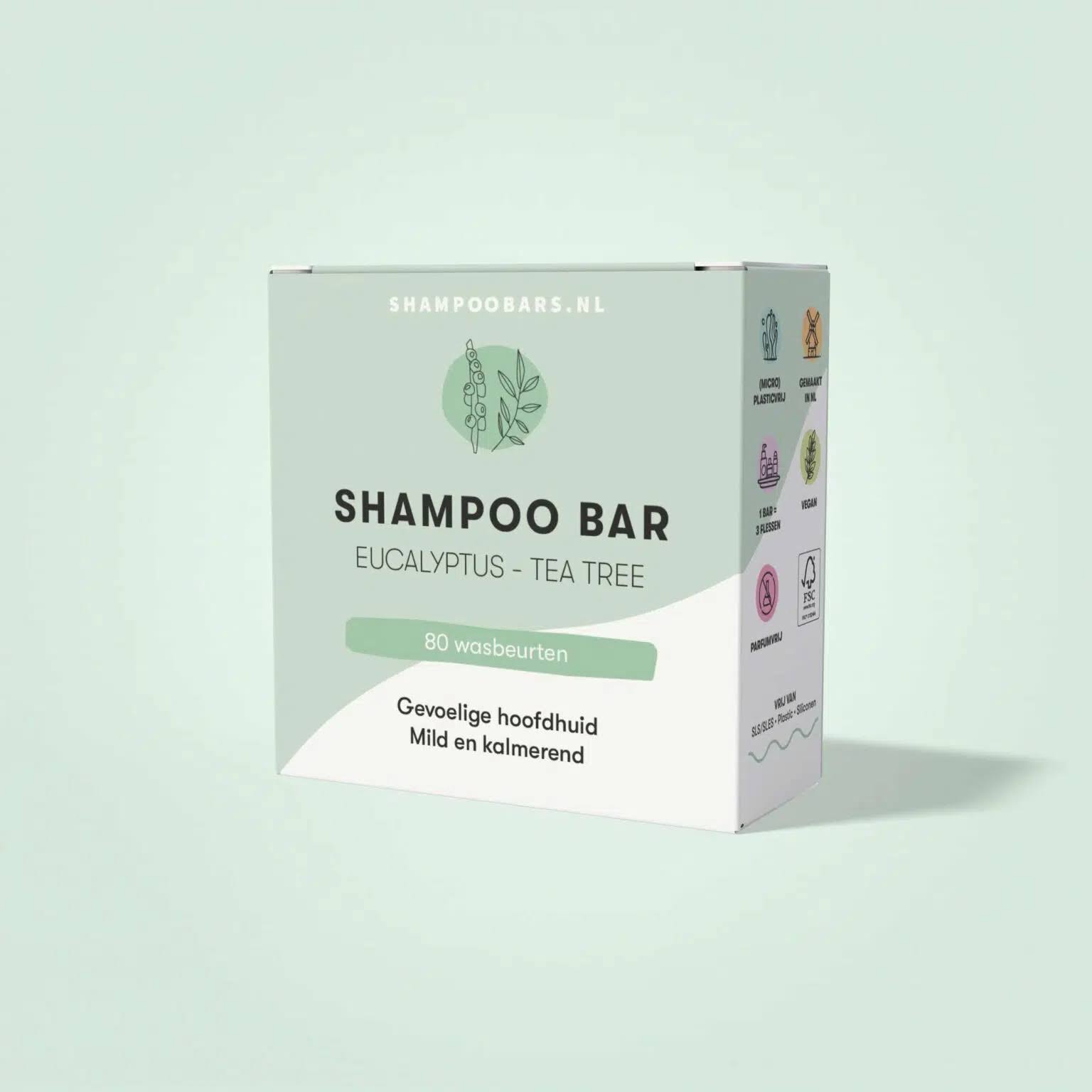 SHAMPOO BAR MED EUKALYPTUS OG TEA TREE