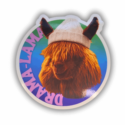 DIE CUT STICKER - DRAMA LAMA