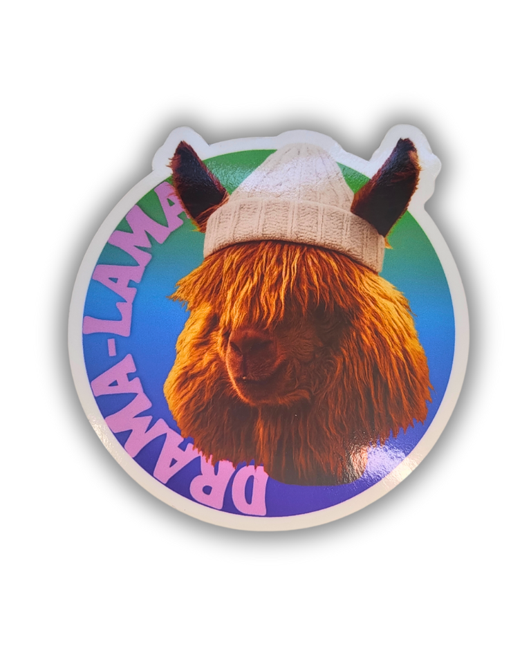 DIE CUT STICKER - DRAMA LAMA