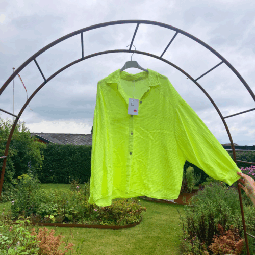 OVERSIZE SKJORTE- NEONGUL