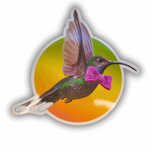 DIE CUT STICKER - KOLIBRI