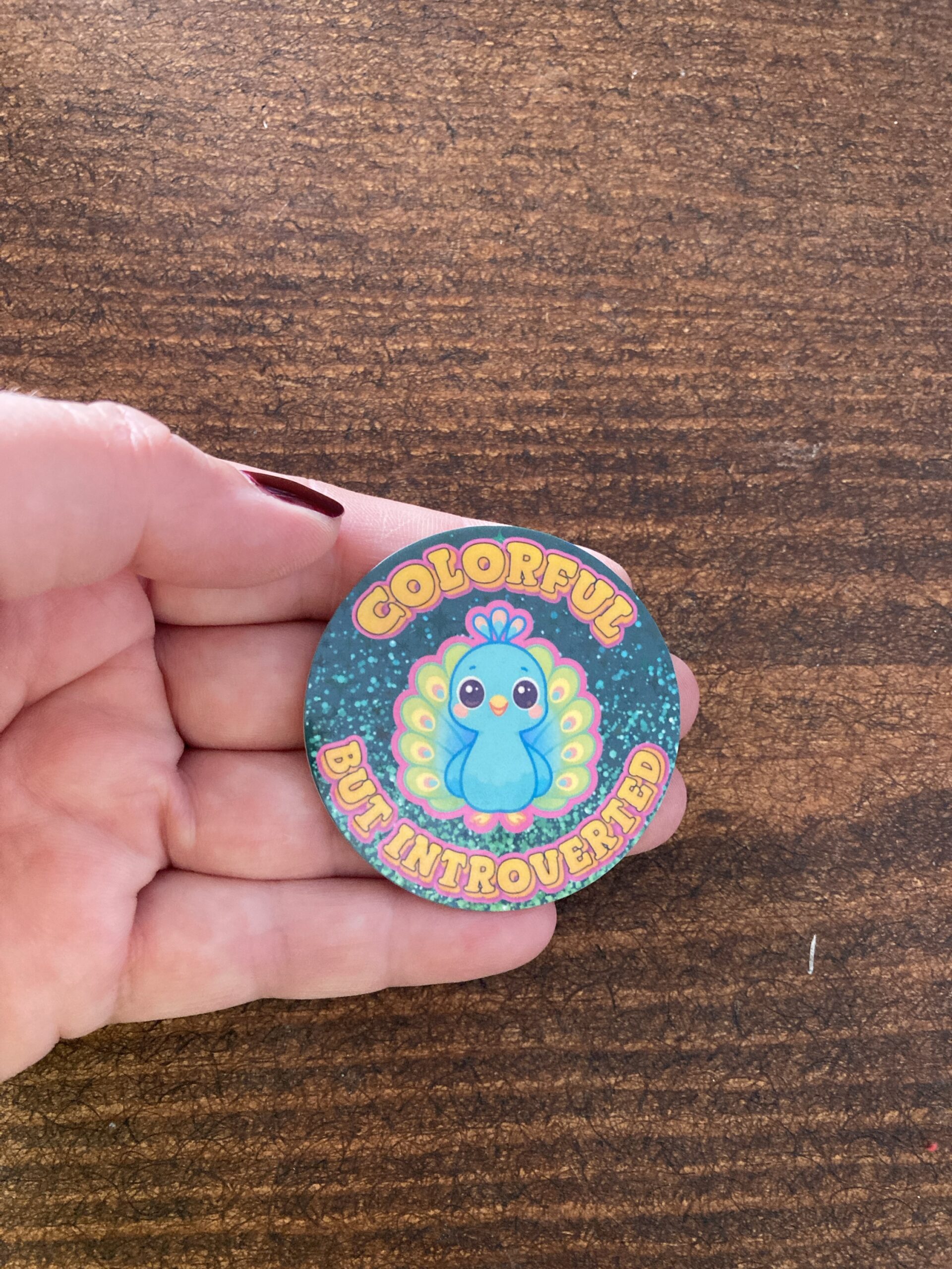 DIE CUT STICKER - COLORFUL BUT INTROVERTED - LILLE