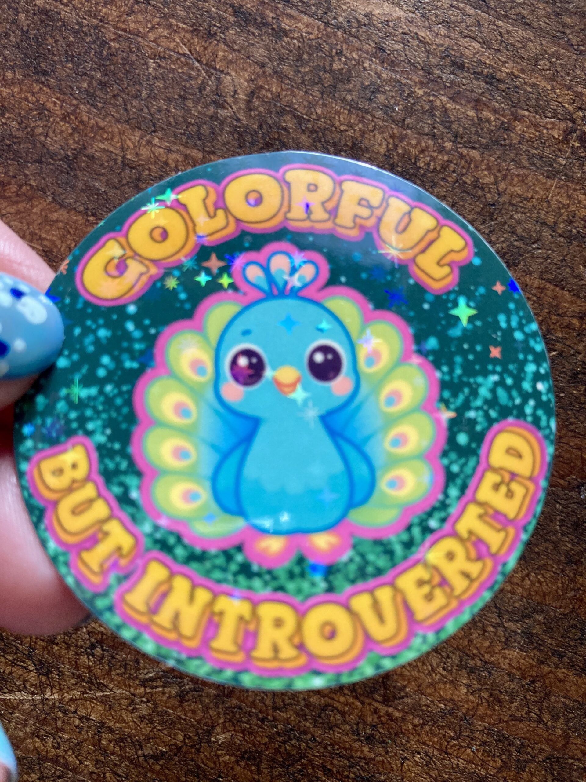 DIE CUT STICKER - COLORFUL BUT INTROVERTED - LILLE