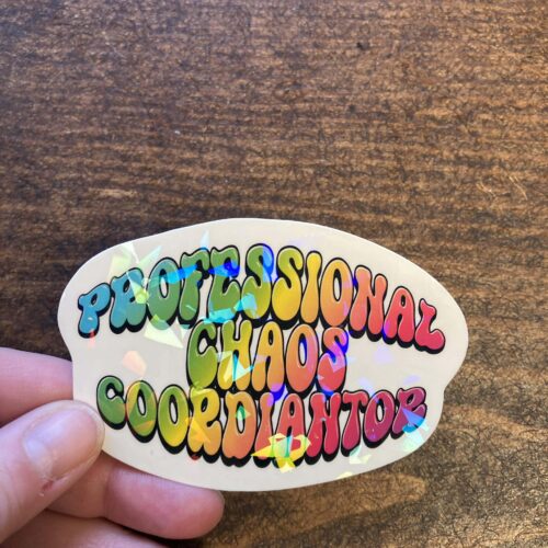 DIE CUT STICKER - Chaos coordinator