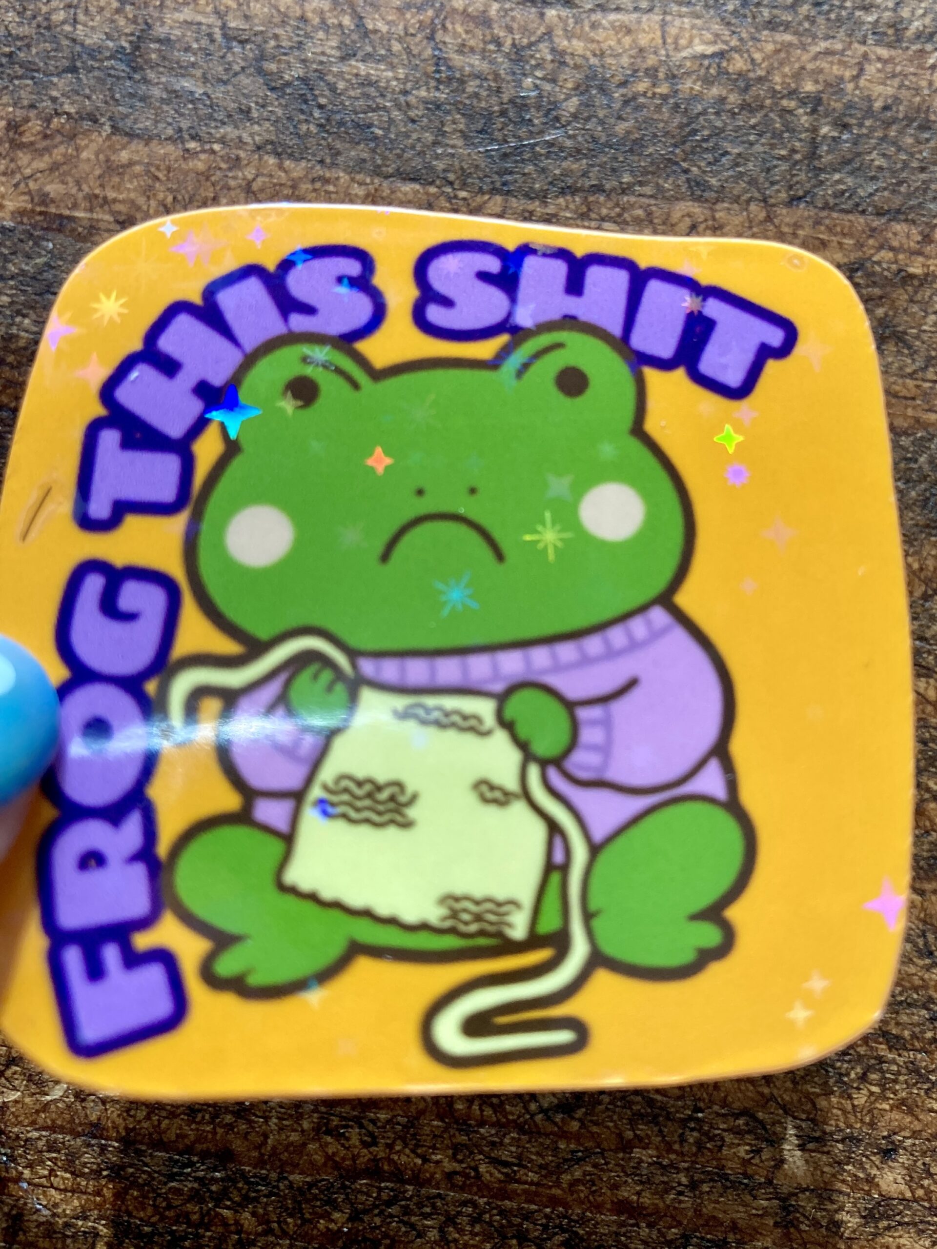 DIE CUT STICKER - FROG THIS SHIT