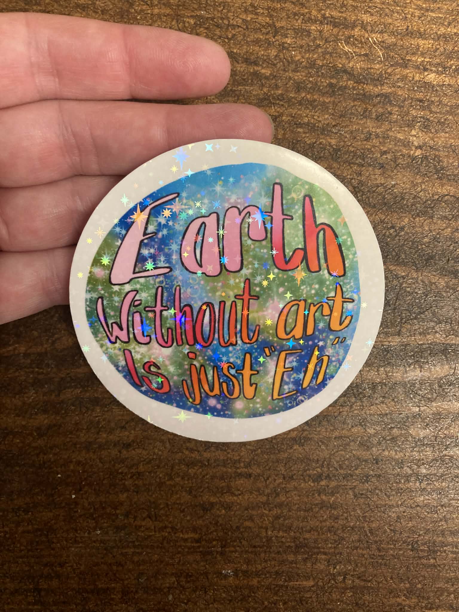 DIE CUT STICKER - Earth without art