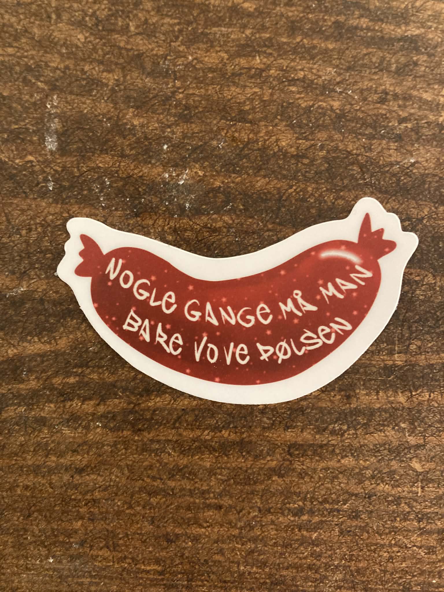 DIE CUT STICKER - Pølsen