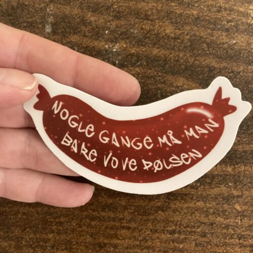 DIE CUT STICKER - Pølsen