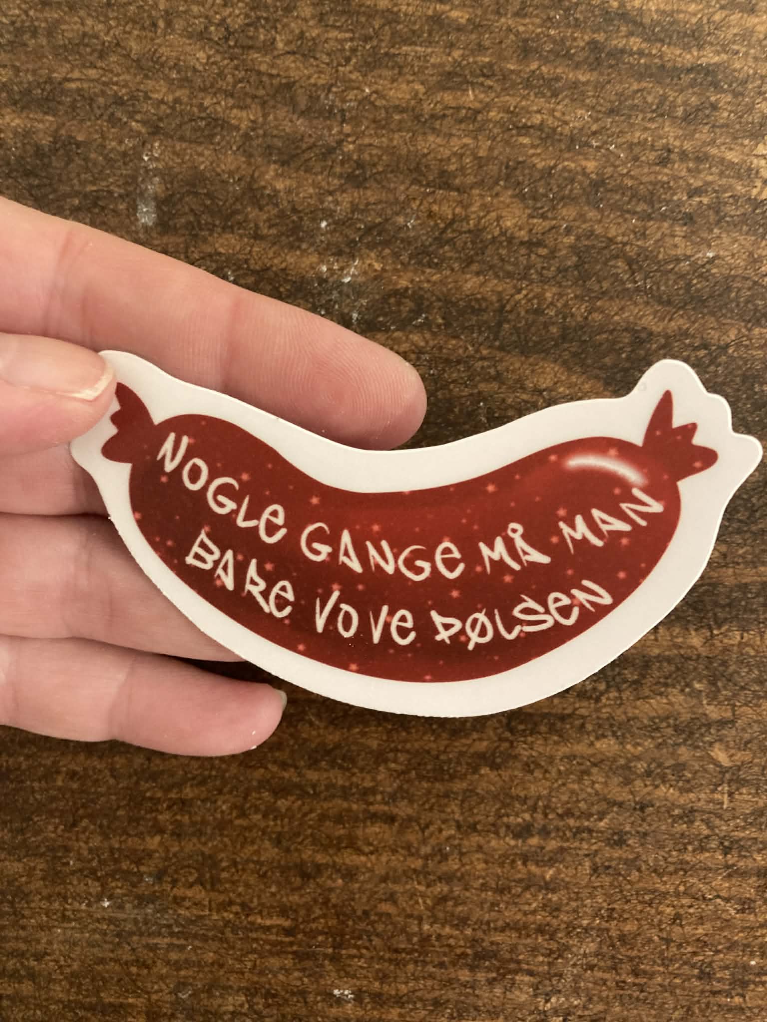 DIE CUT STICKER - Pølsen