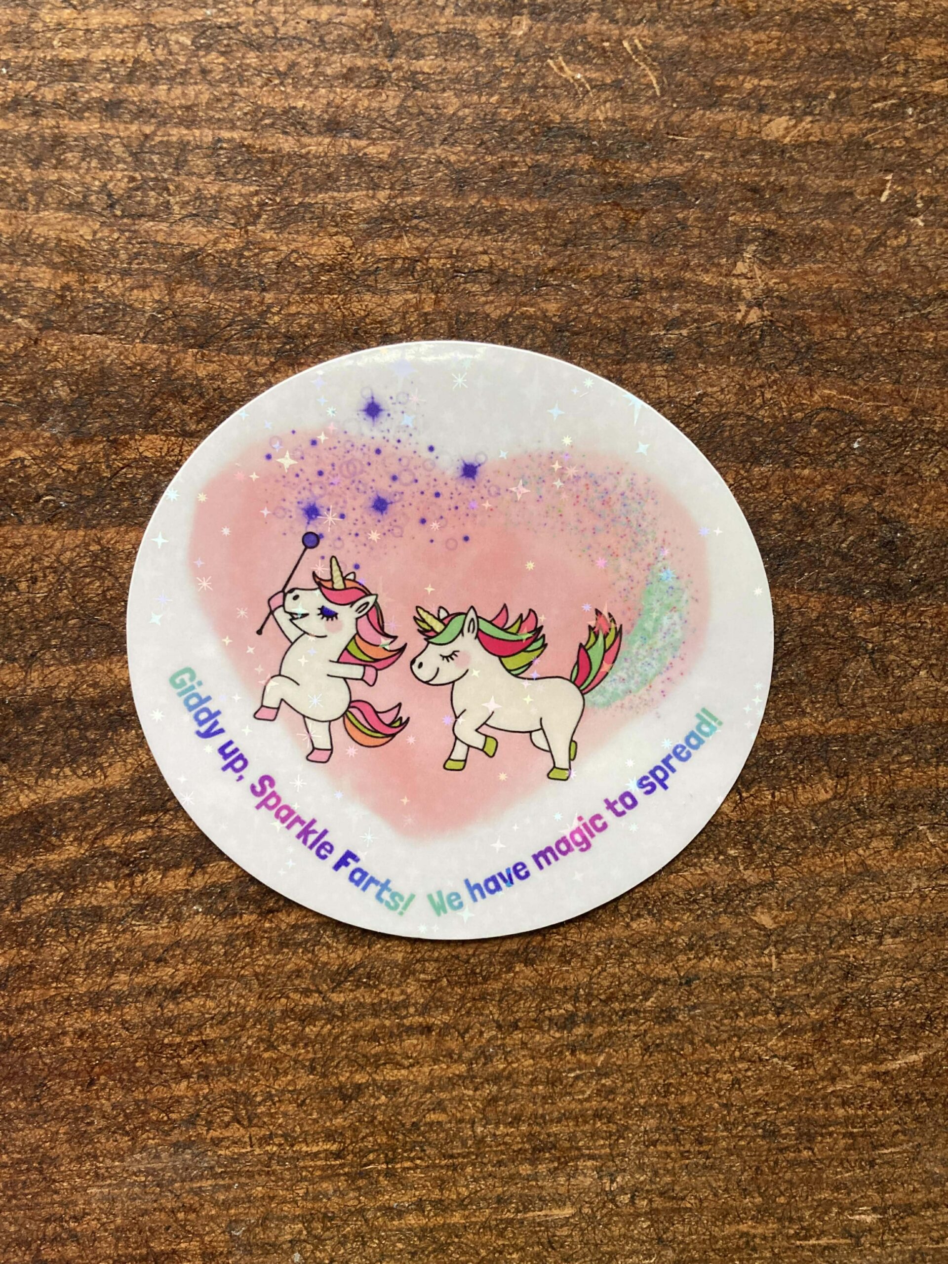 DIE CUT STICKER - Sparkle Farts