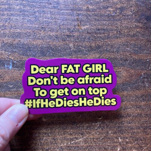 DIE CUT STICKER - Dear fat girl