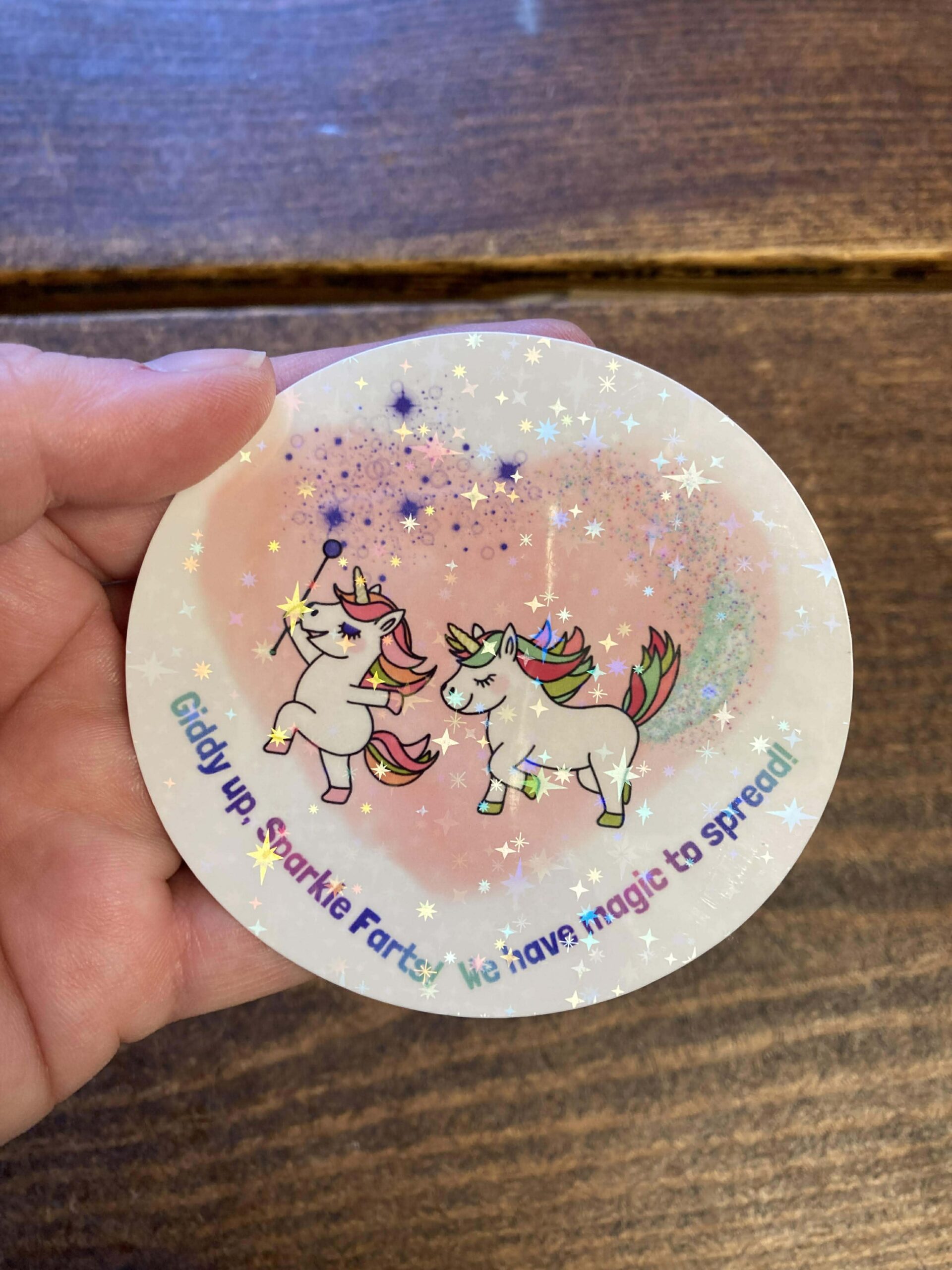 DIE CUT STICKER - Sparkle Farts